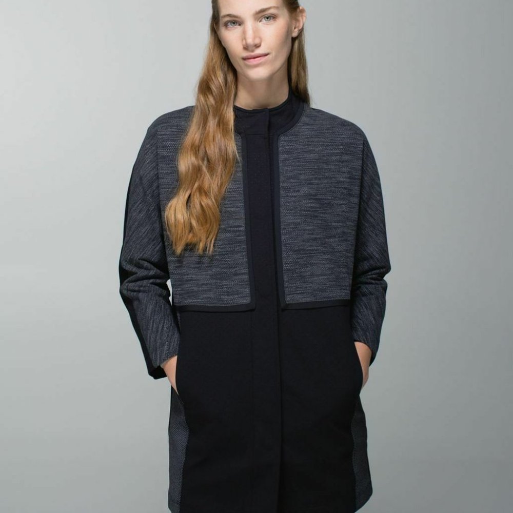 Lululemon Cocoon Car Coat Wicking Luon HW9483b - Picture 8 of 11